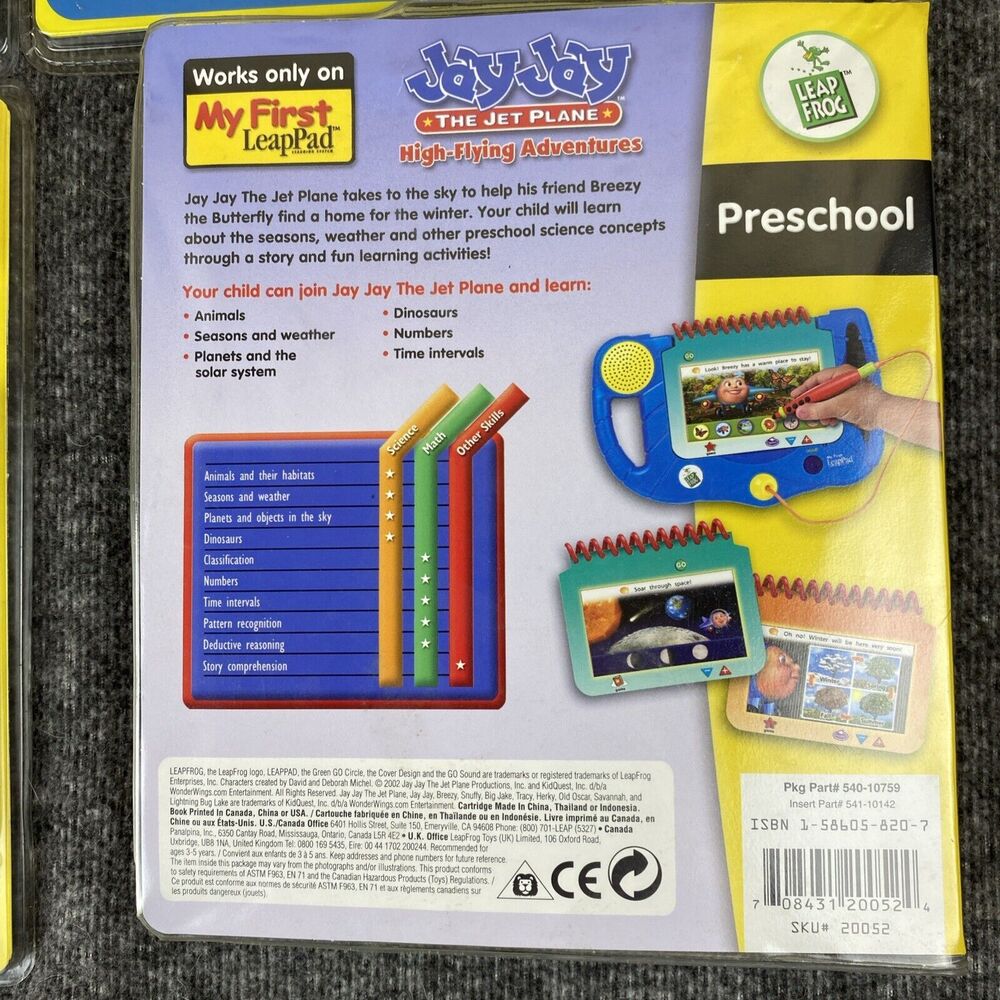 Lot Of 4 Leap Frog My First Leap Preschool Pad Learning Games Dr Seuss Disney - Picture 7 of 10